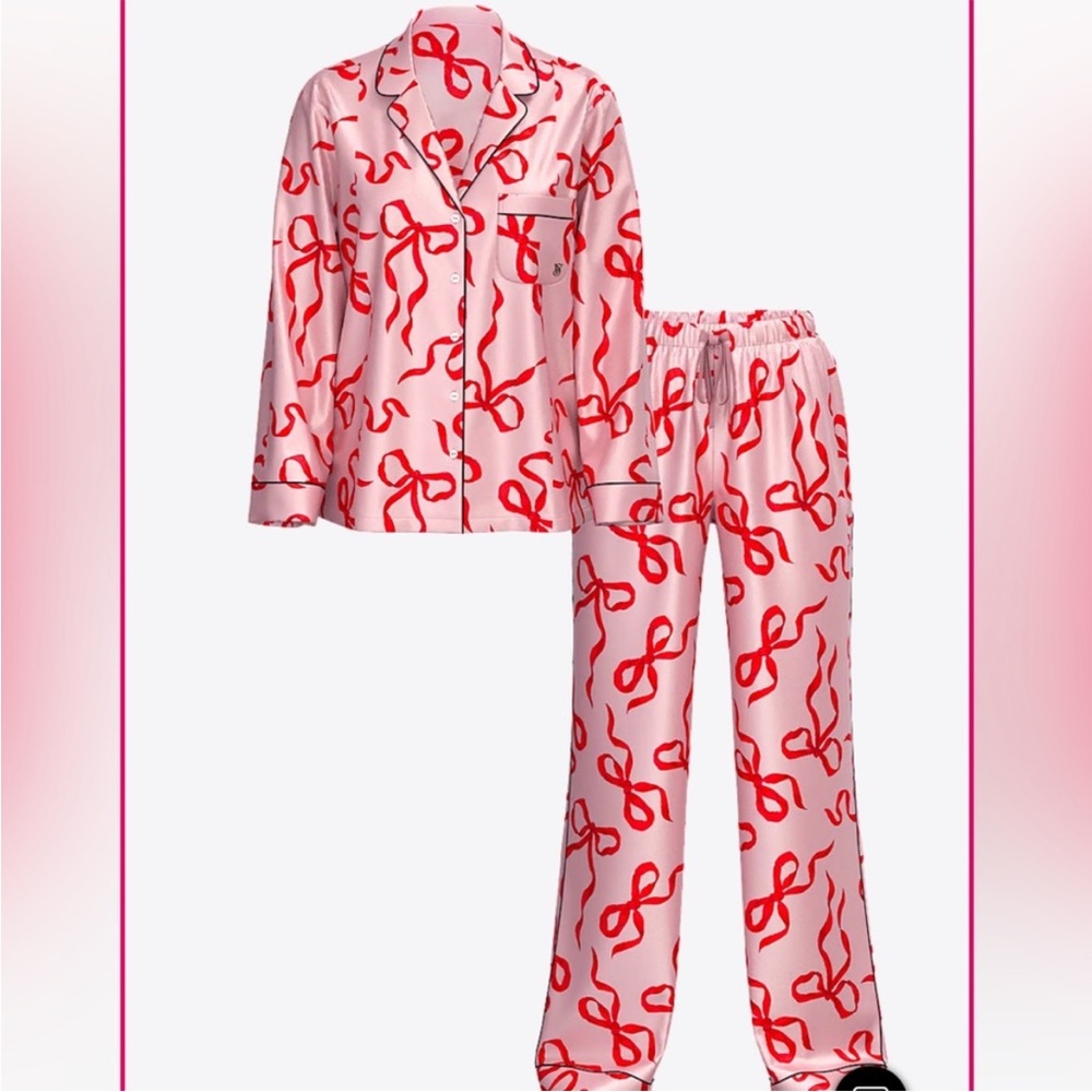 Chalk bows VS pj set - NWT size small 🎀❤️